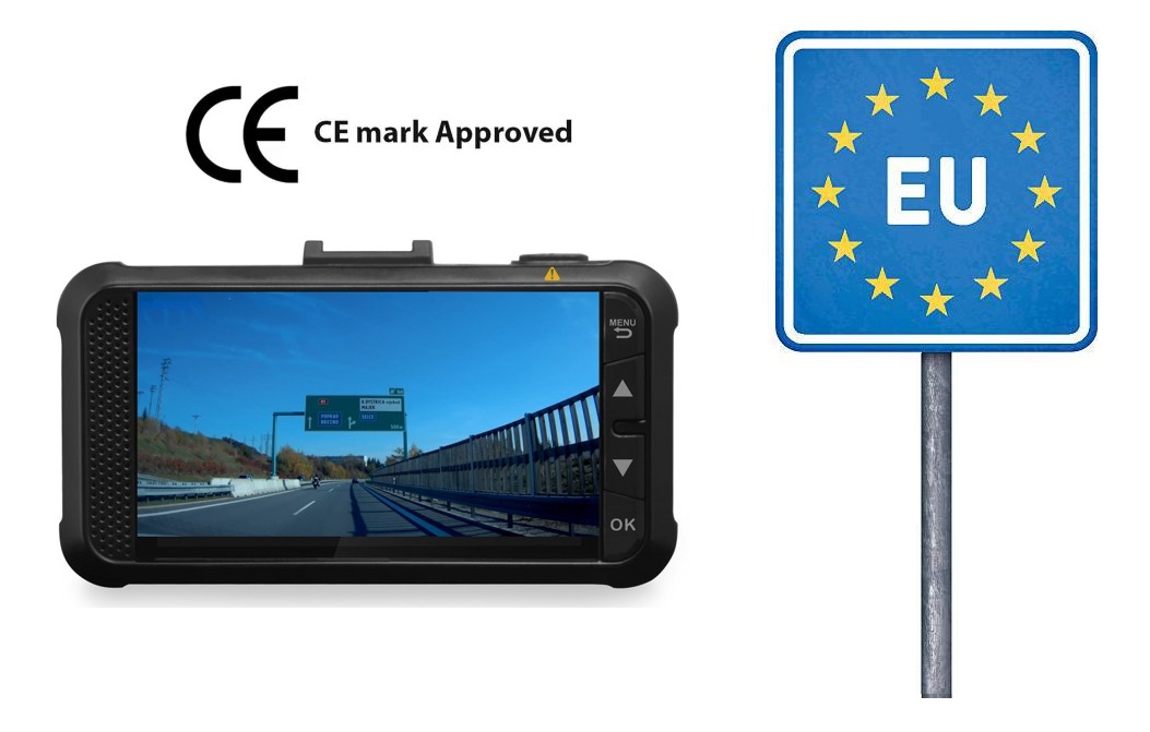 Certifikovaná CE kamera do auta GS980D