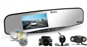 Zpětné zrcátko kamera s GPS - RX400W - AKCE!
