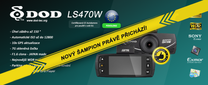 DOD LS470W - Nejnovější kamera do auta